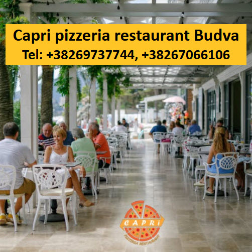 Mediteran je način života, a život je stvoren za uživanje.
Čekamo vas u Capri pizzeria restaurant Rafailovići da živimo život punim plućima i uživamo u čarima kuhinje, dobrim vinima i pogledu na more!
Reservation: +38269737744, +38267066106

Za više informacija kliknite na sličicu